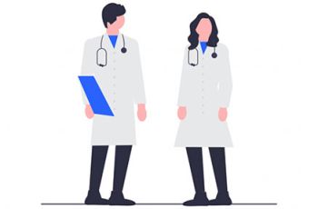Two doctors side-by-side