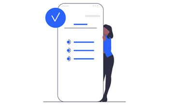 Phone with a checklist user interface